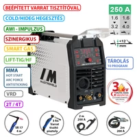 Kép 1/3 - 002250LC_2 MASTRO TIG-250 DC COLD hegesztő inverter varrattisztítóval