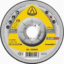 384840 Csiszolókorong 125x6mm KLINGSPOR A100