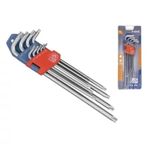 881941201    Készlet torx kulcs extra hosszú 9 db-os T10-T50