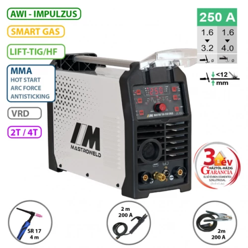 002250L MASTRO TIG-250 DC hegesztő inverter