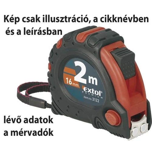 312201  Mérőszalag 3 stoppos, mágneses 2m gumírozott