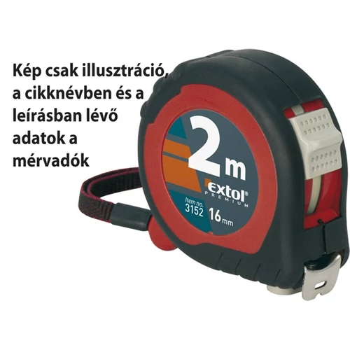 315901   Mérőszalag 2 stoppos 10m gumírozott