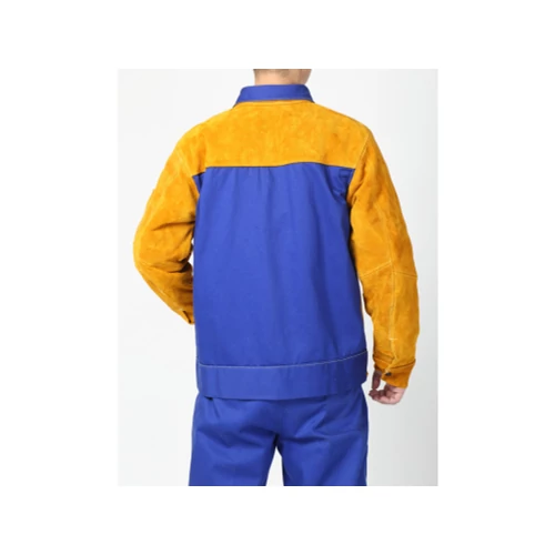 50JCTKCOMBO_1 Hegesztő kabát, bőr/textil hát, XXL