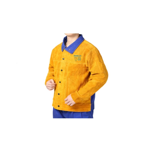 50JCTKCOMBO_5 Hegesztő kabát, bőr/textil hát, XXL
