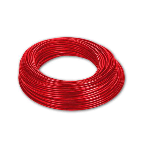 Tömlő PVC vízhez piros szövetbetétes 5x1            ,5mm