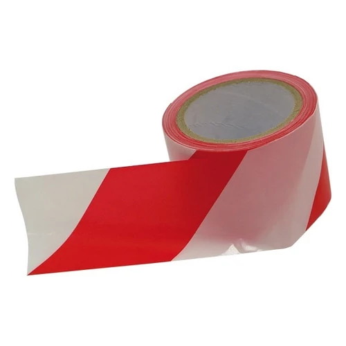 956501  Szalag jelölő EXTOL piros-fehér 75mmx100m